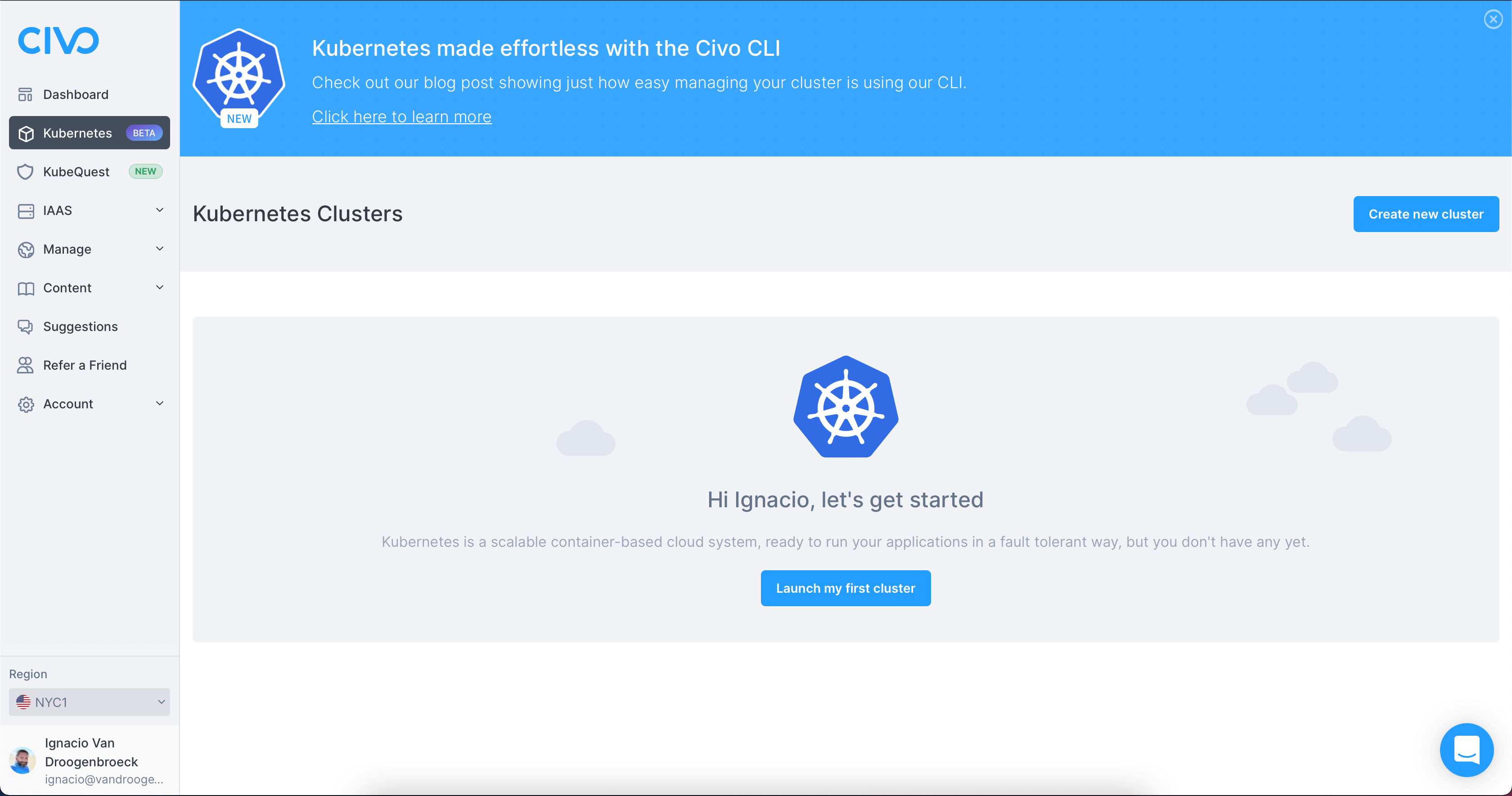 Tu cluster de Kubernetes en la nube en minutos con CIVO